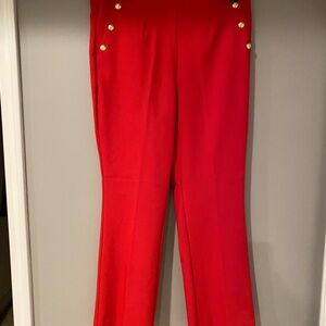 Elegant Red Women's Pants